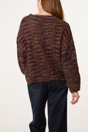 Speckled Rainbow Knit Jumper