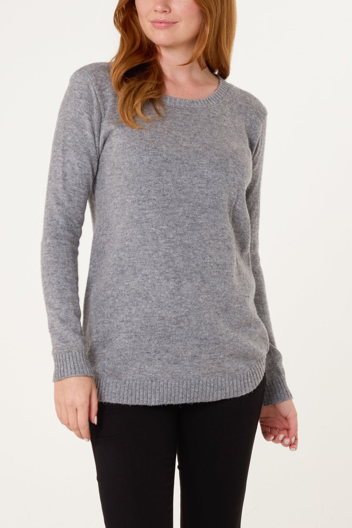 Ribbed Edge Knit Jumper