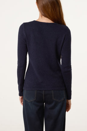 Crew Neck Soft Knit Jumper