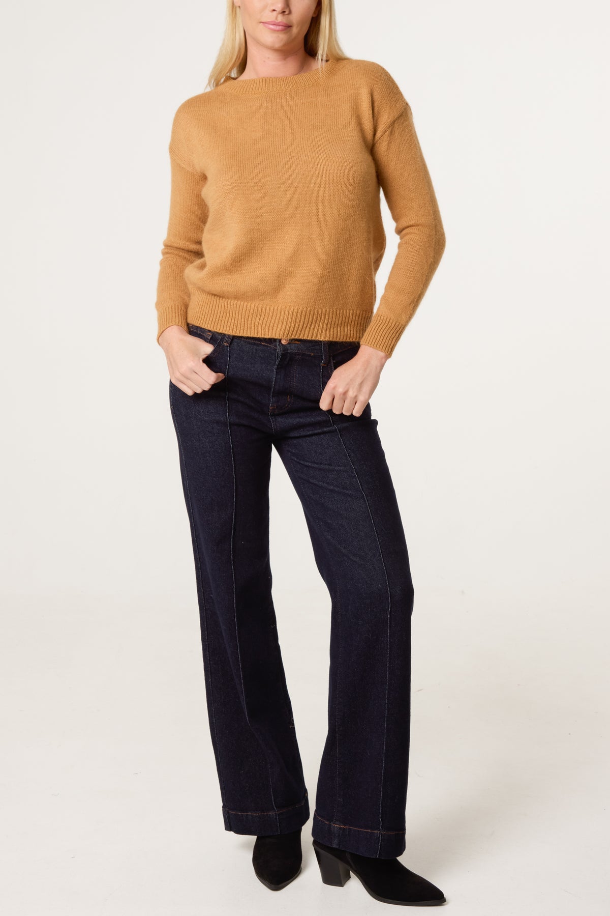 Round Neck Knit Jumper