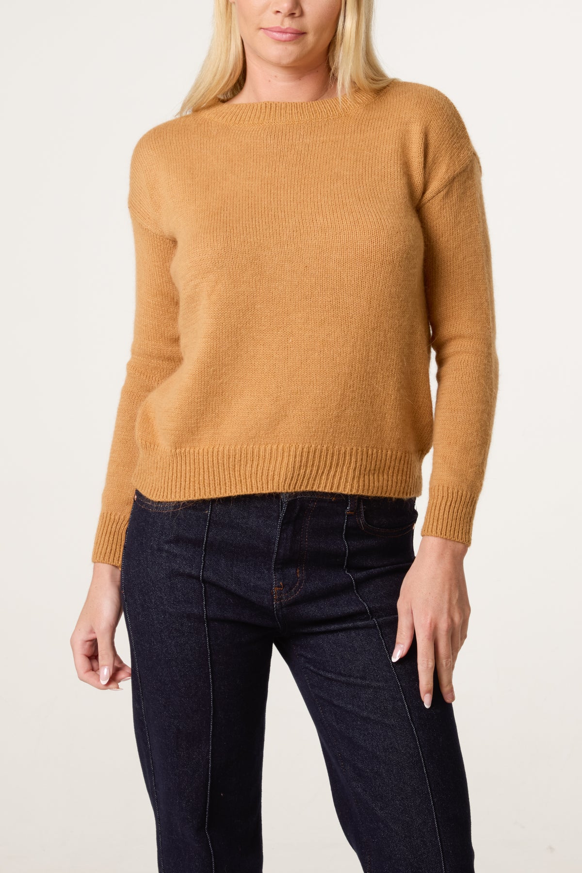 Round Neck Knit Jumper