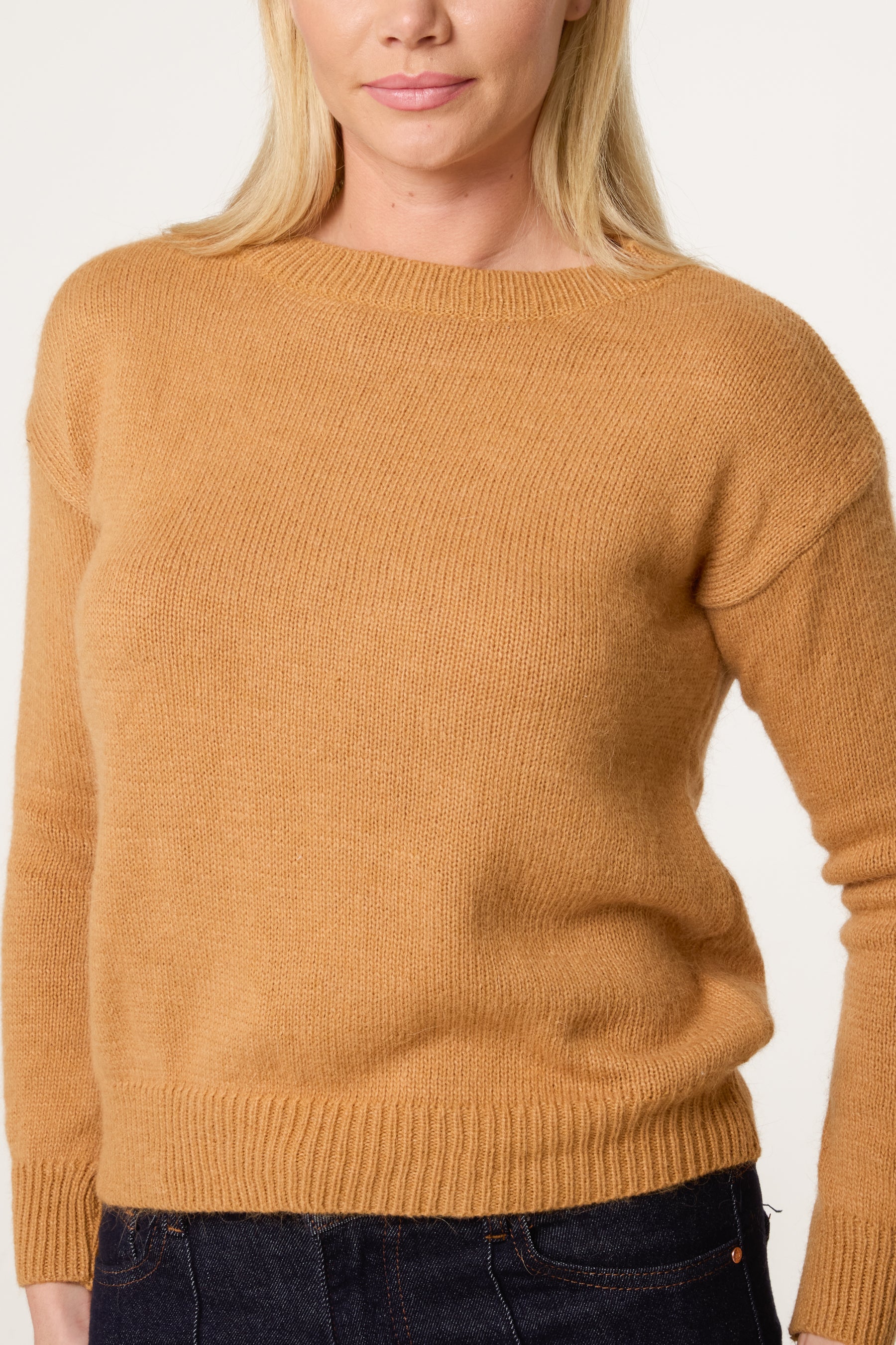 Round Neck Knit Jumper