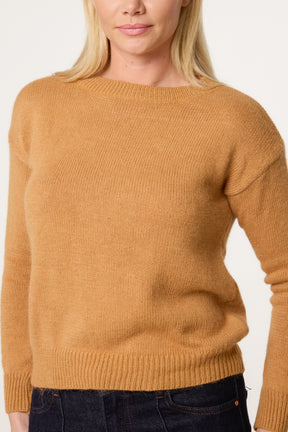 Round Neck Knit Jumper