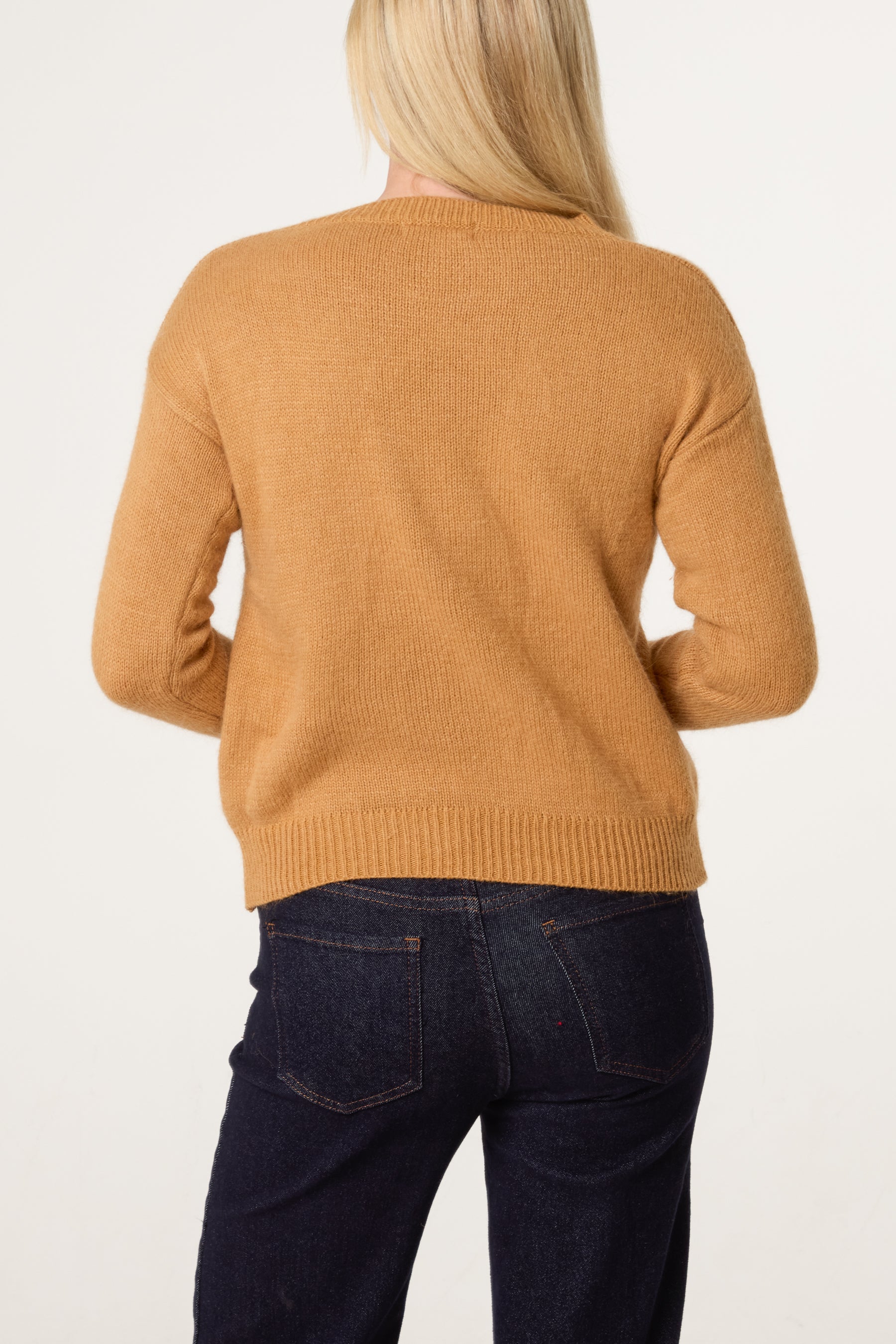Round Neck Knit Jumper
