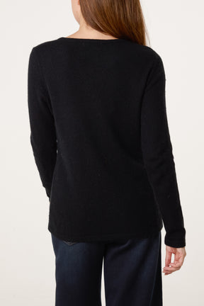 Thick Edge Round Neck Jumper
