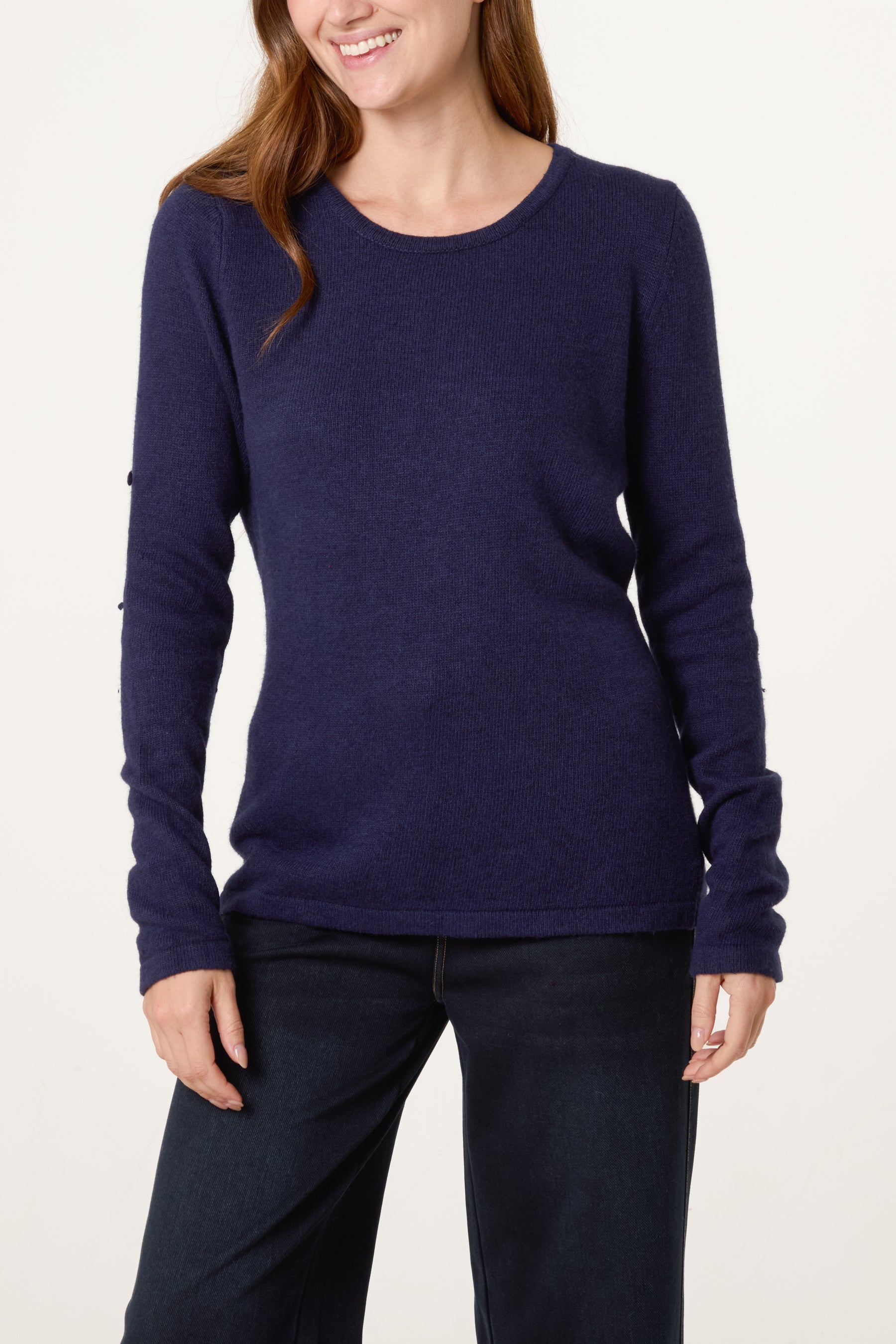 Thick Edge Round Neck Jumper