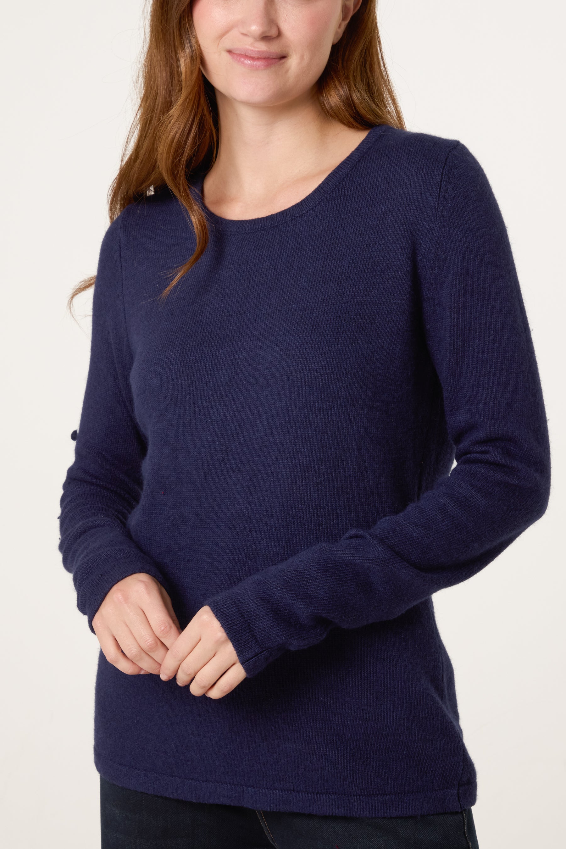 Thick Edge Round Neck Jumper