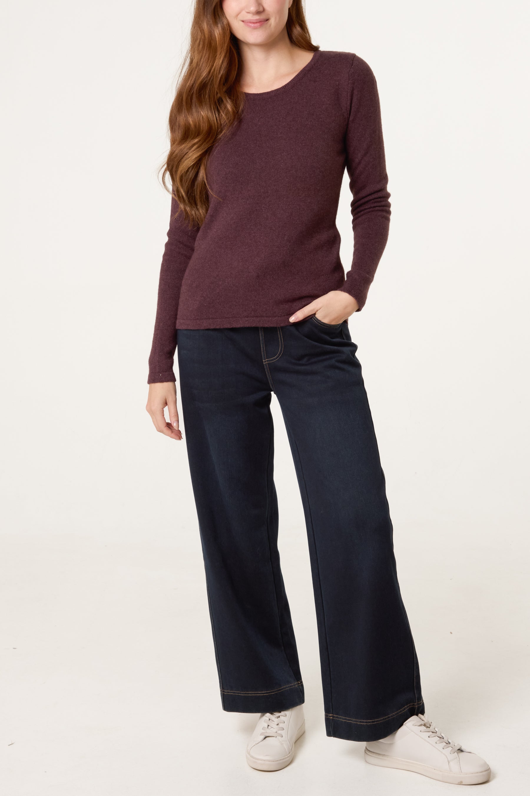 Thick Edge Round Neck Jumper
