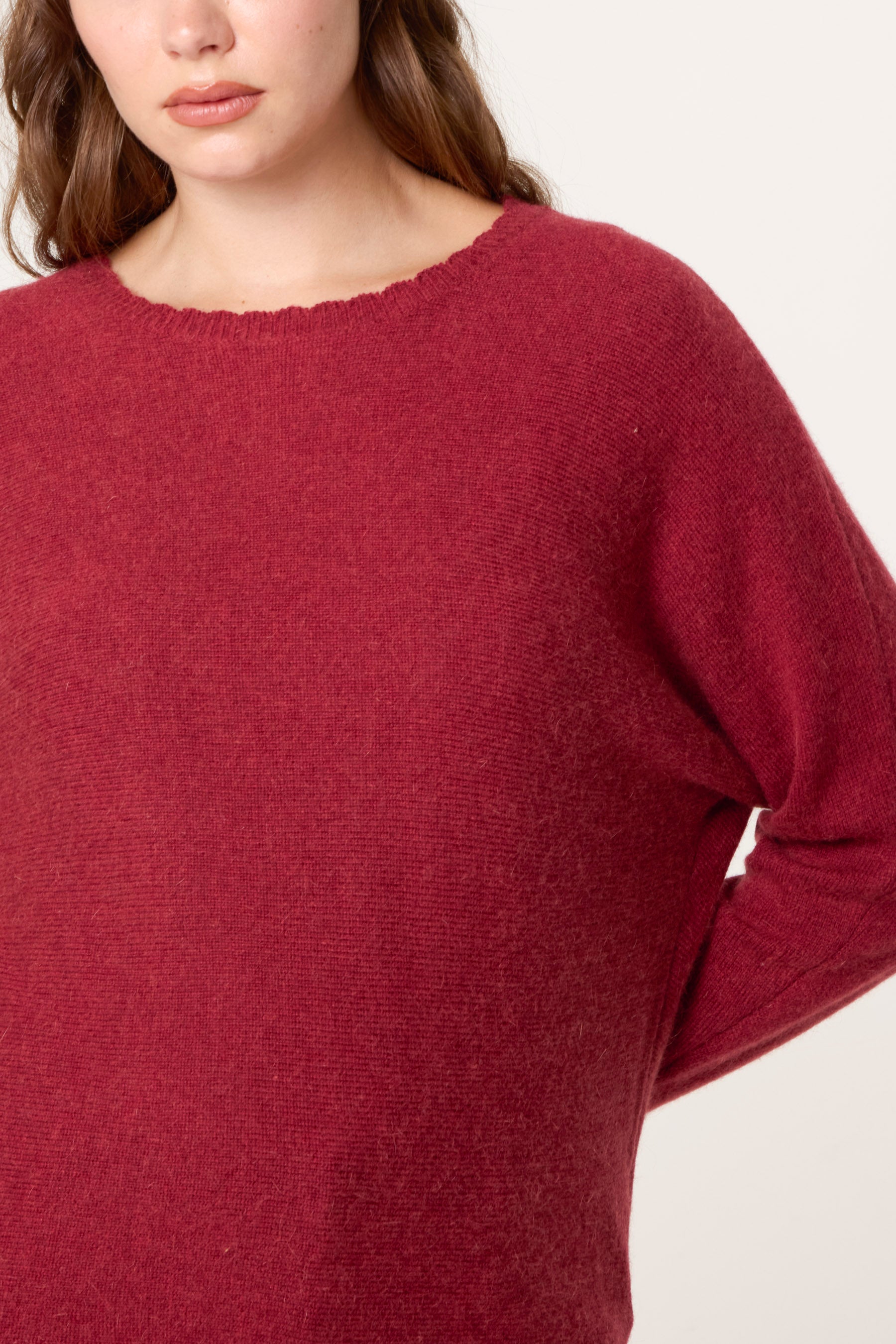 Scallop Neck Knit Jumper