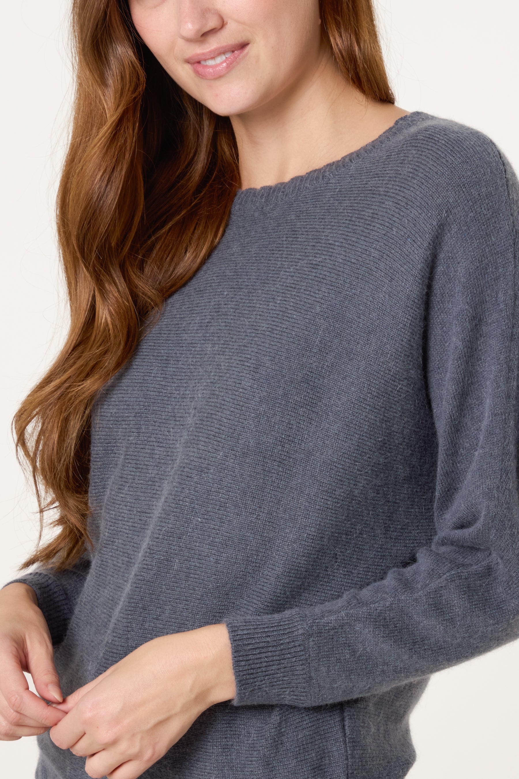 Scallop Neck Knit Jumper