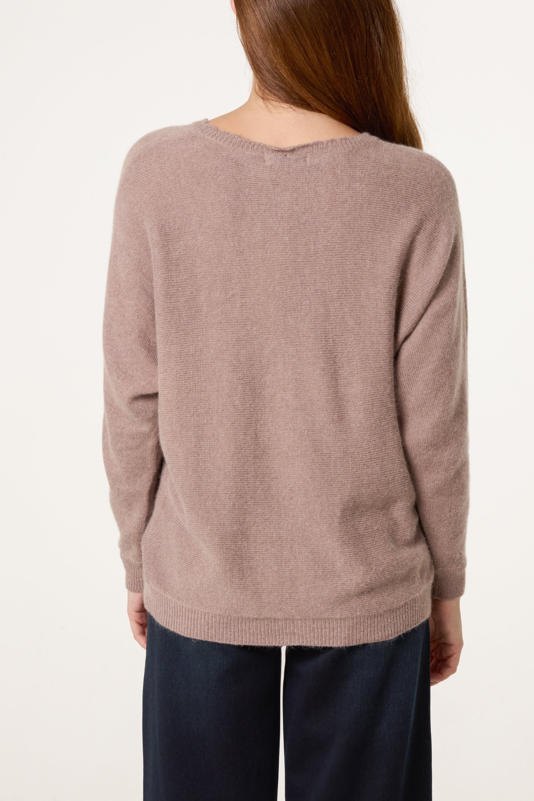 Scallop Neck Knit Jumper
