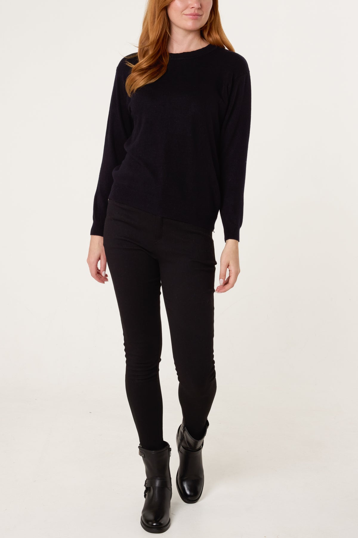 Round Neck Knit Jumper