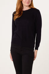 Round Neck Knit Jumper