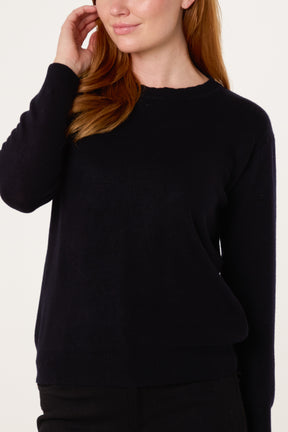 Round Neck Knit Jumper