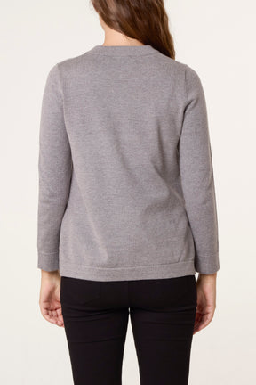 Knit Round Neck Jumper