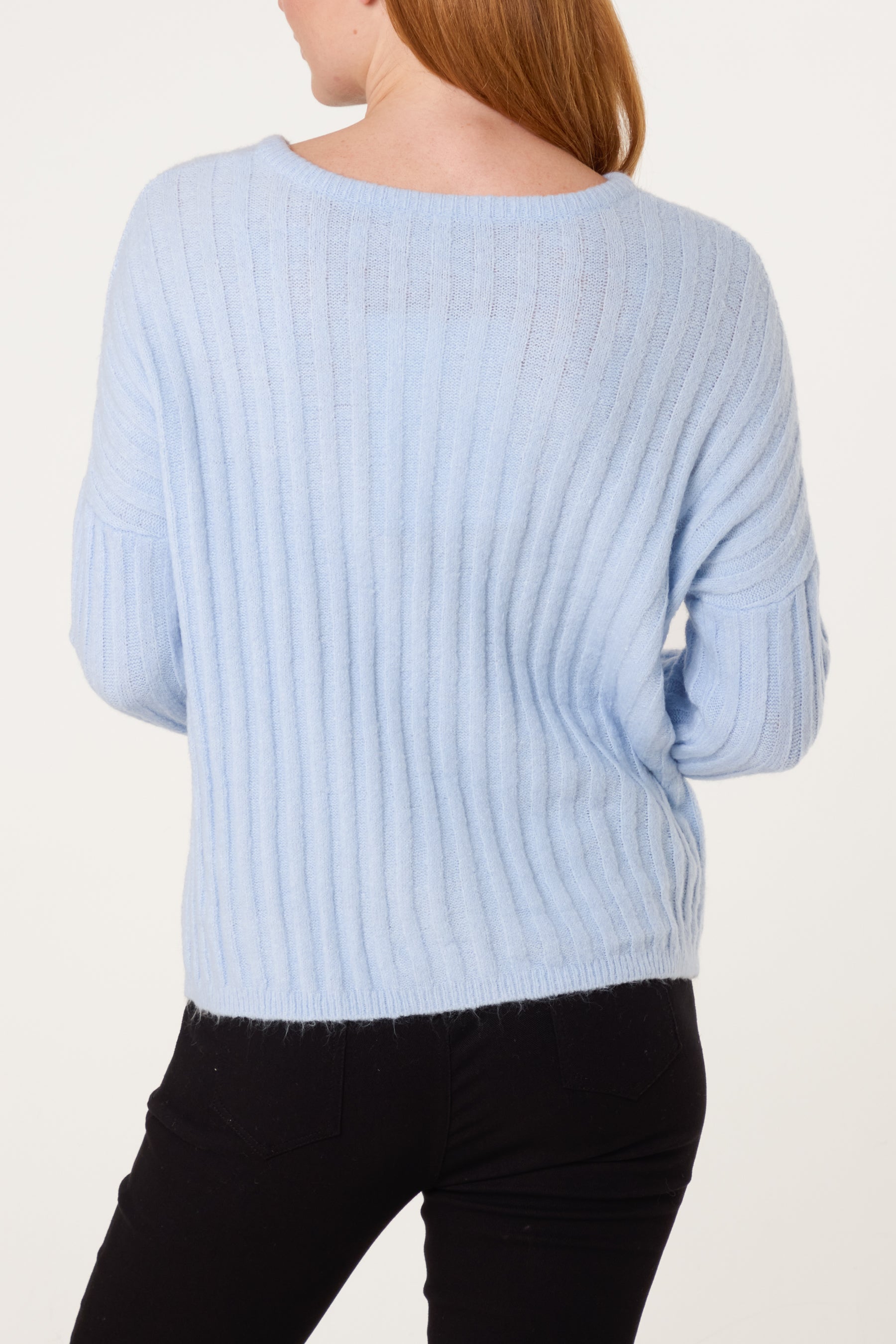 Thick Ribbed Knit Jumper
