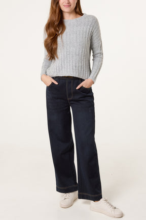 Thick Ribbed Knit Jumper