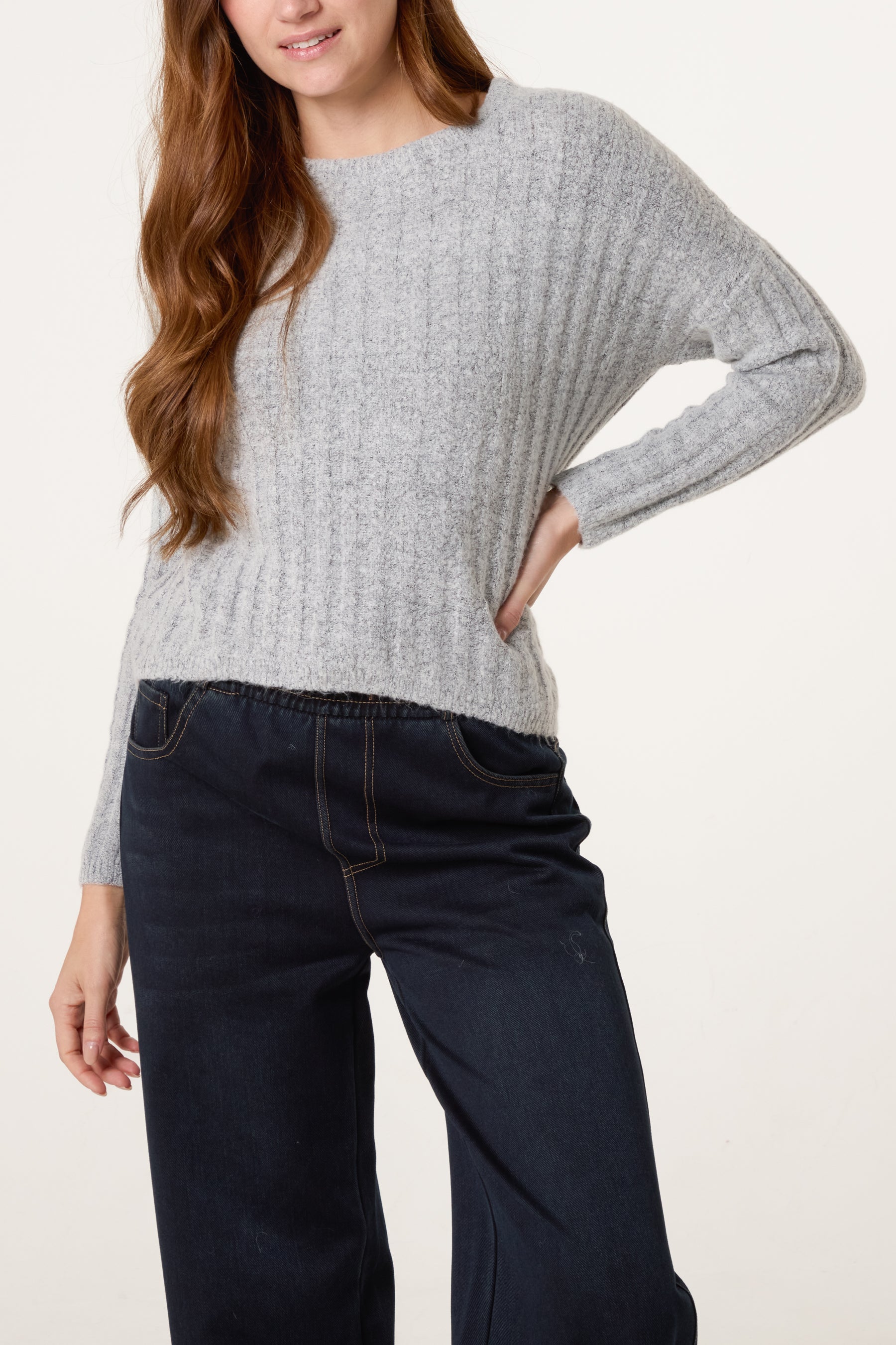 Thick Ribbed Knit Jumper