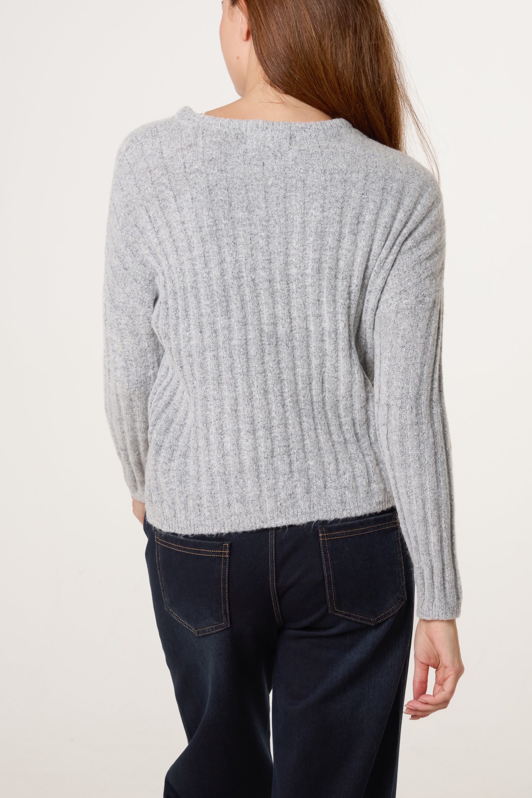 Thick Ribbed Knit Jumper