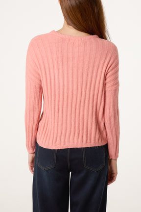 Thick Ribbed Knit Jumper