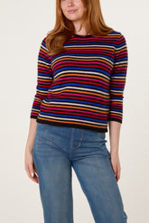 Multicolour Stripe Knit Jumper