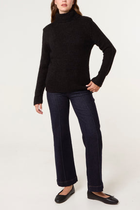 Roll Neck Thick Knit Jumper