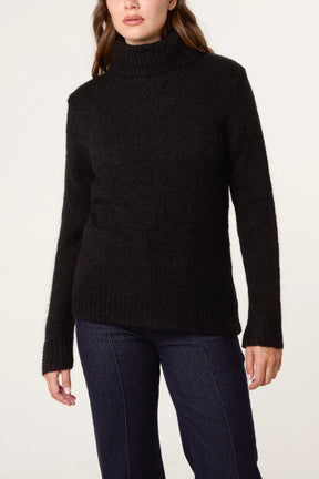 Roll Neck Thick Knit Jumper