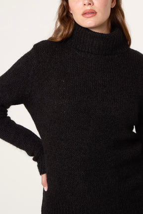 Roll Neck Thick Knit Jumper