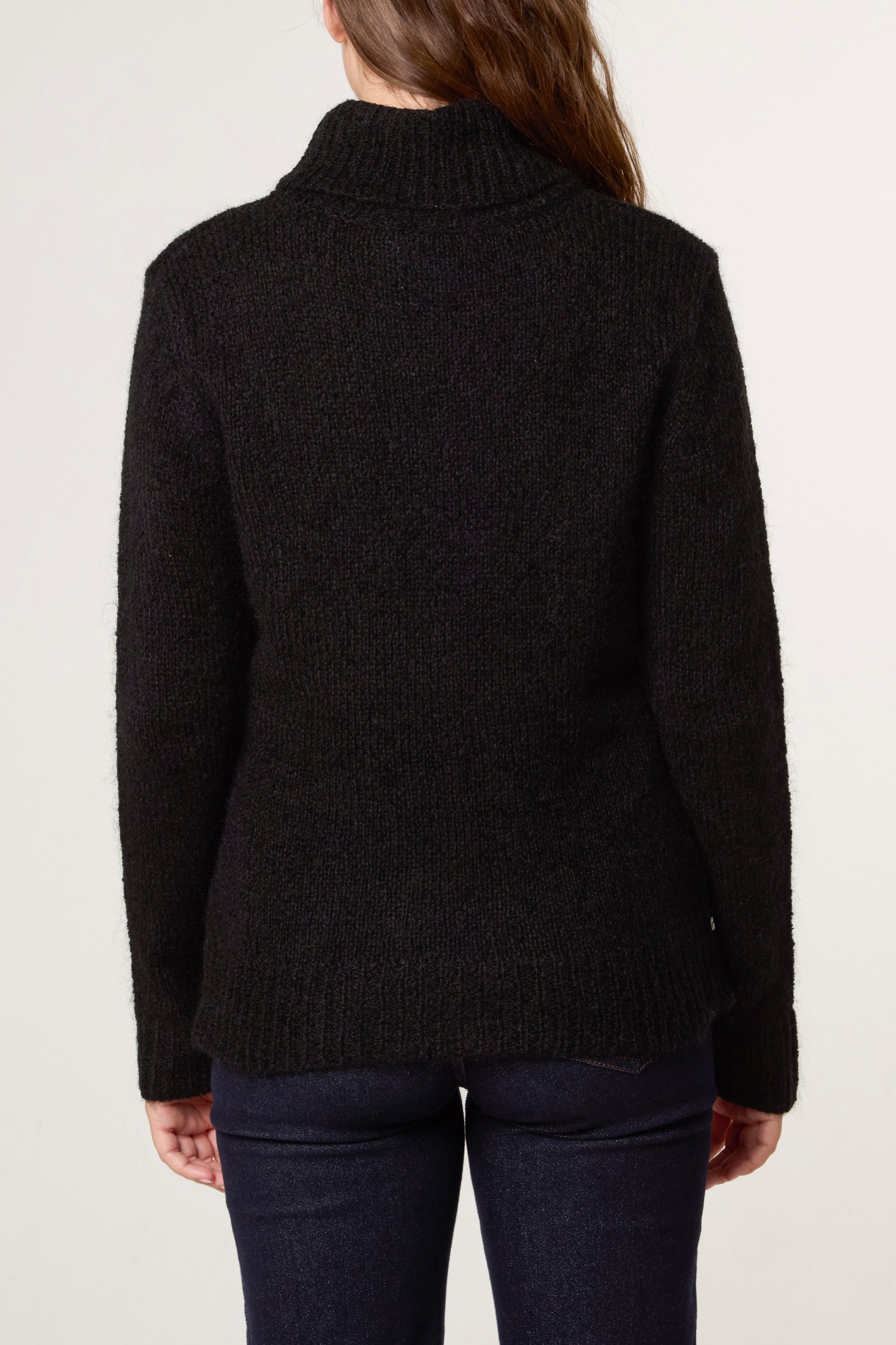 Roll Neck Thick Knit Jumper