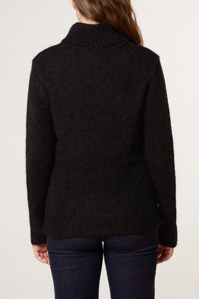 Roll Neck Thick Knit Jumper