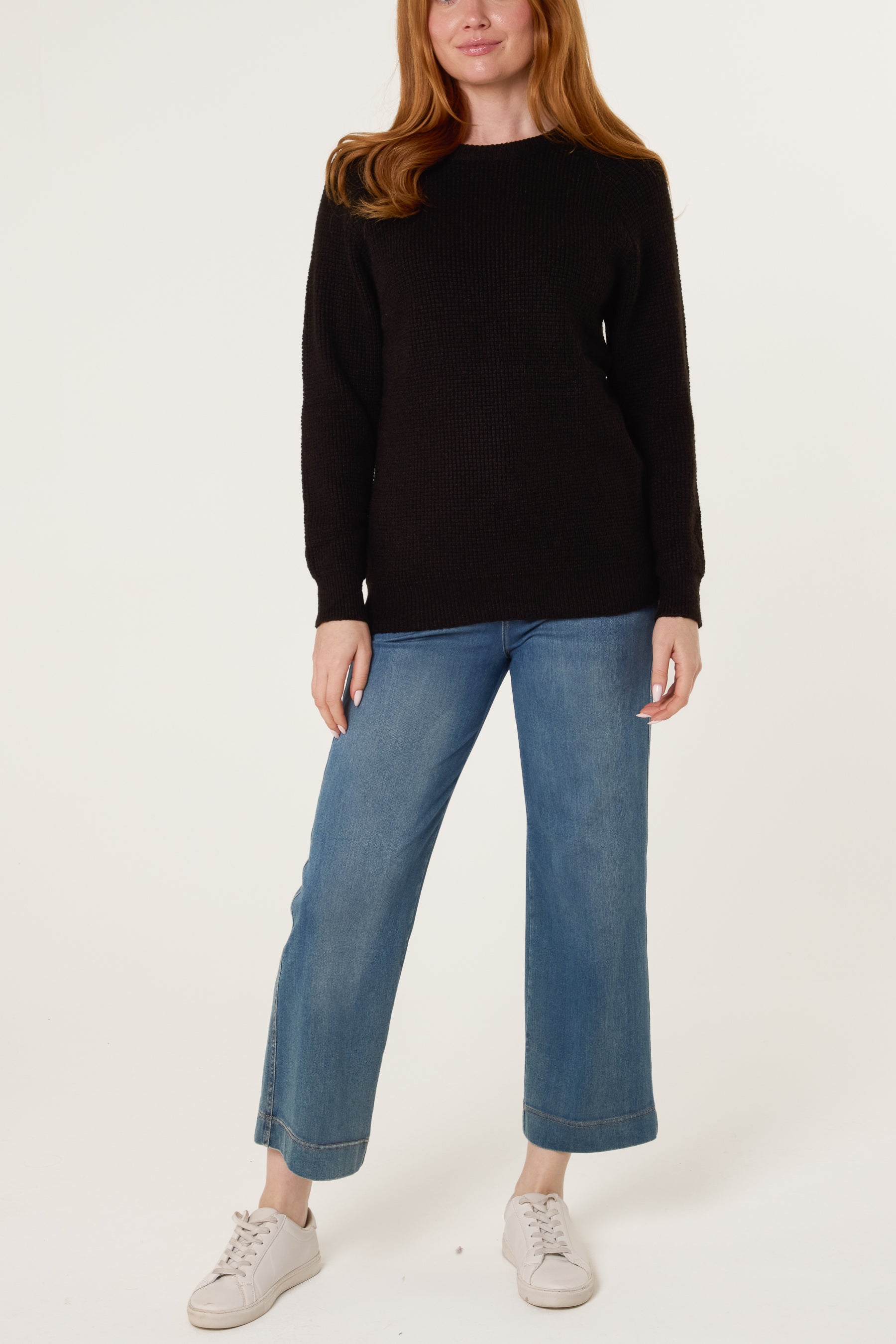 Thick Knit Round Neck Jumper