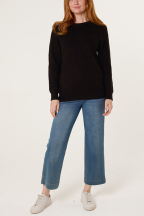 Thick Knit Round Neck Jumper