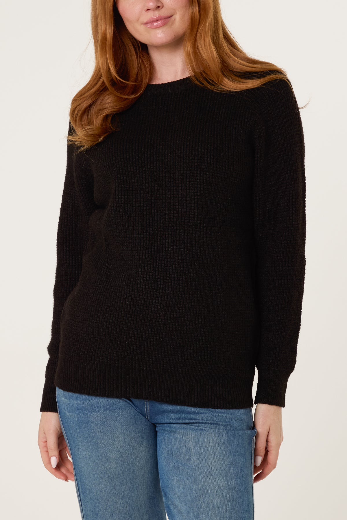 Thick Knit Round Neck Jumper