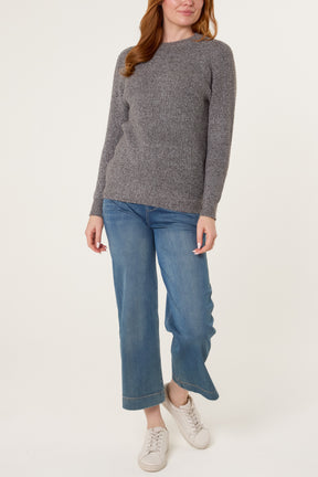 Thick Knit Round Neck Jumper