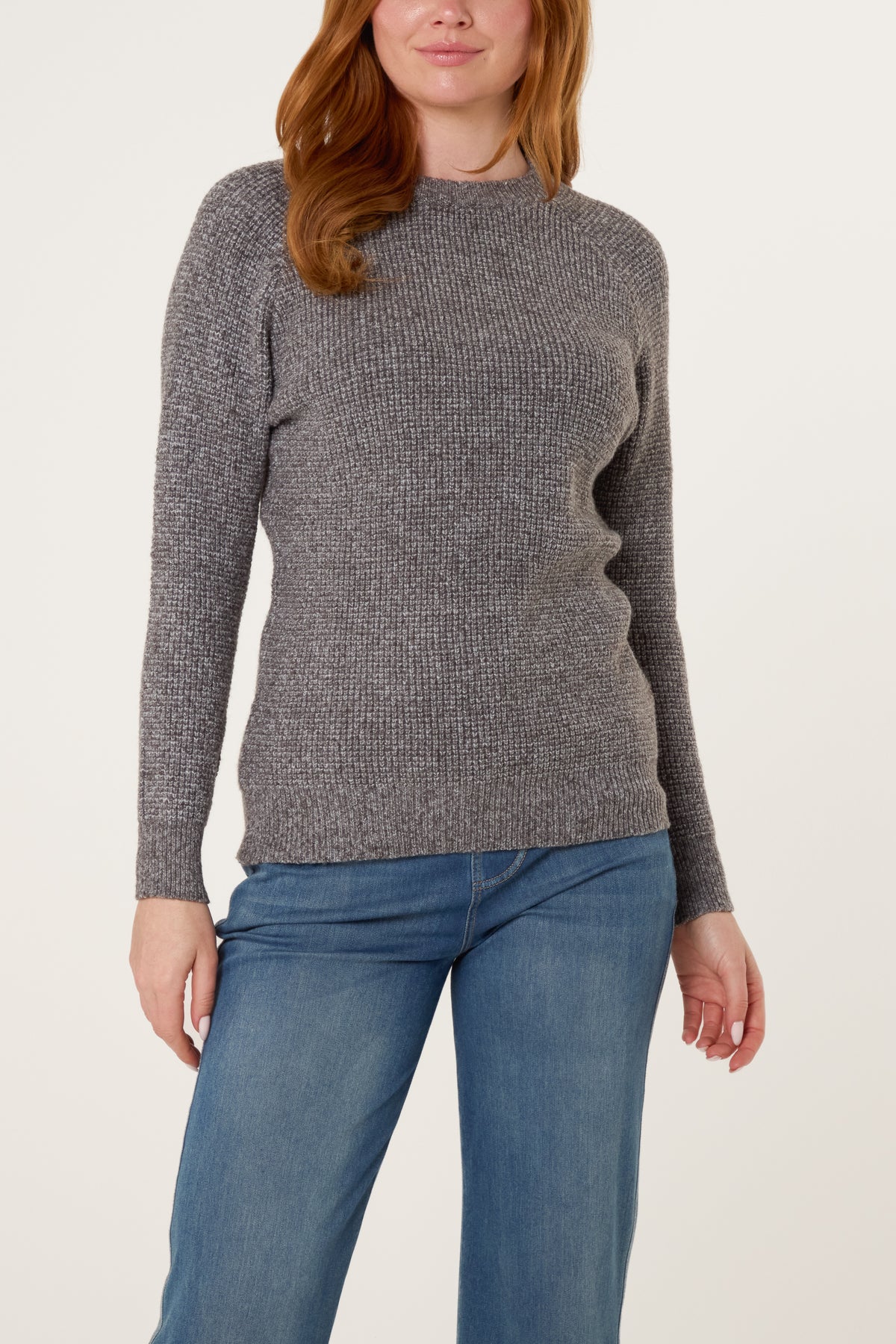 Thick Knit Round Neck Jumper