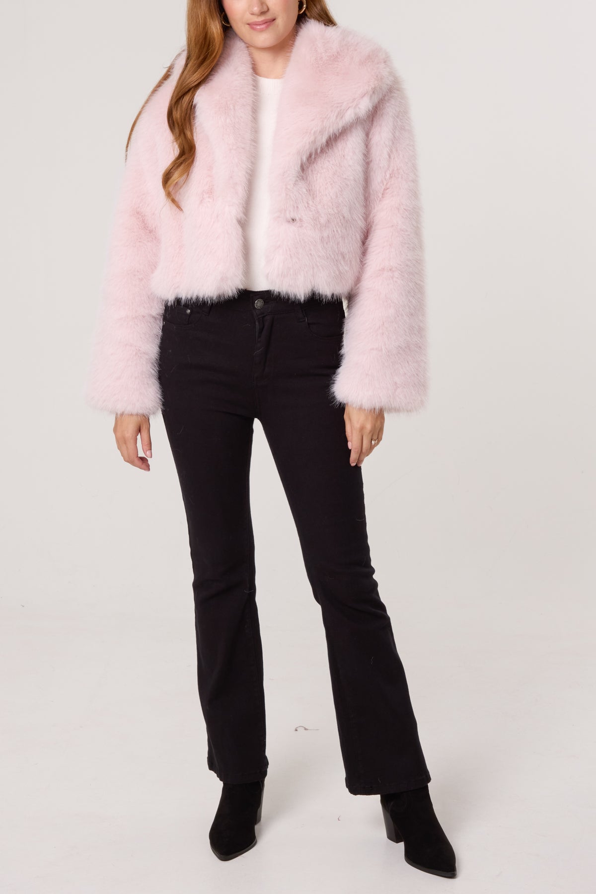 Faux Fur Cropped Jacket