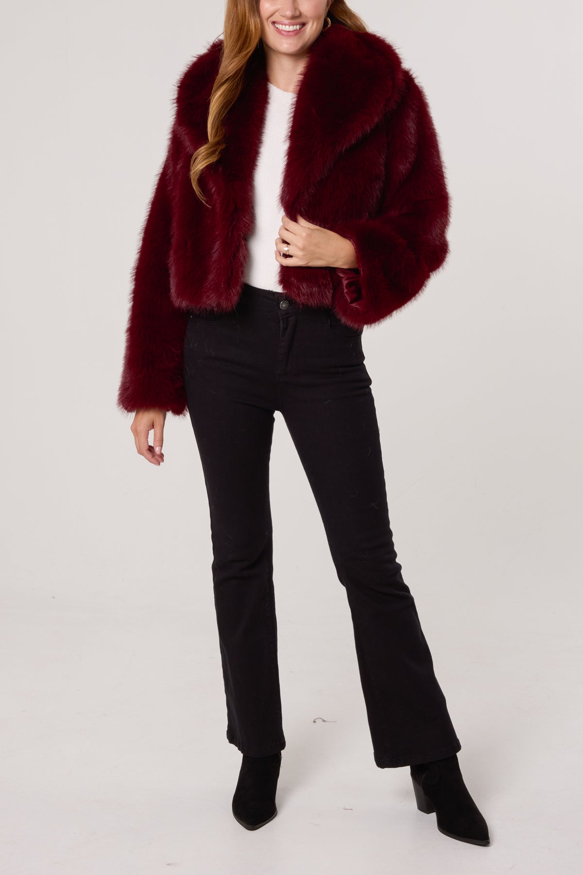 Faux Fur Cropped Jacket