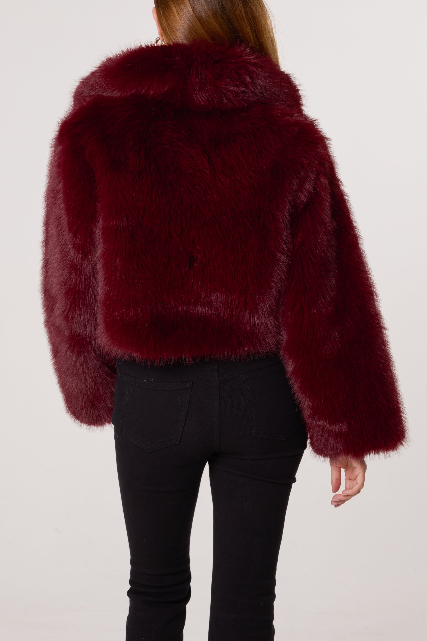 Faux Fur Cropped Jacket