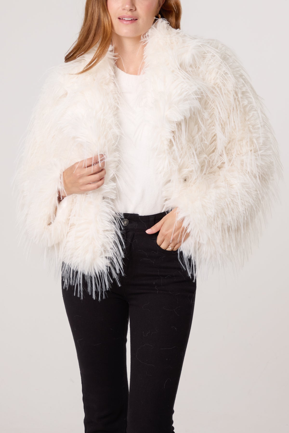 Shaggy Faux Fur Jacket