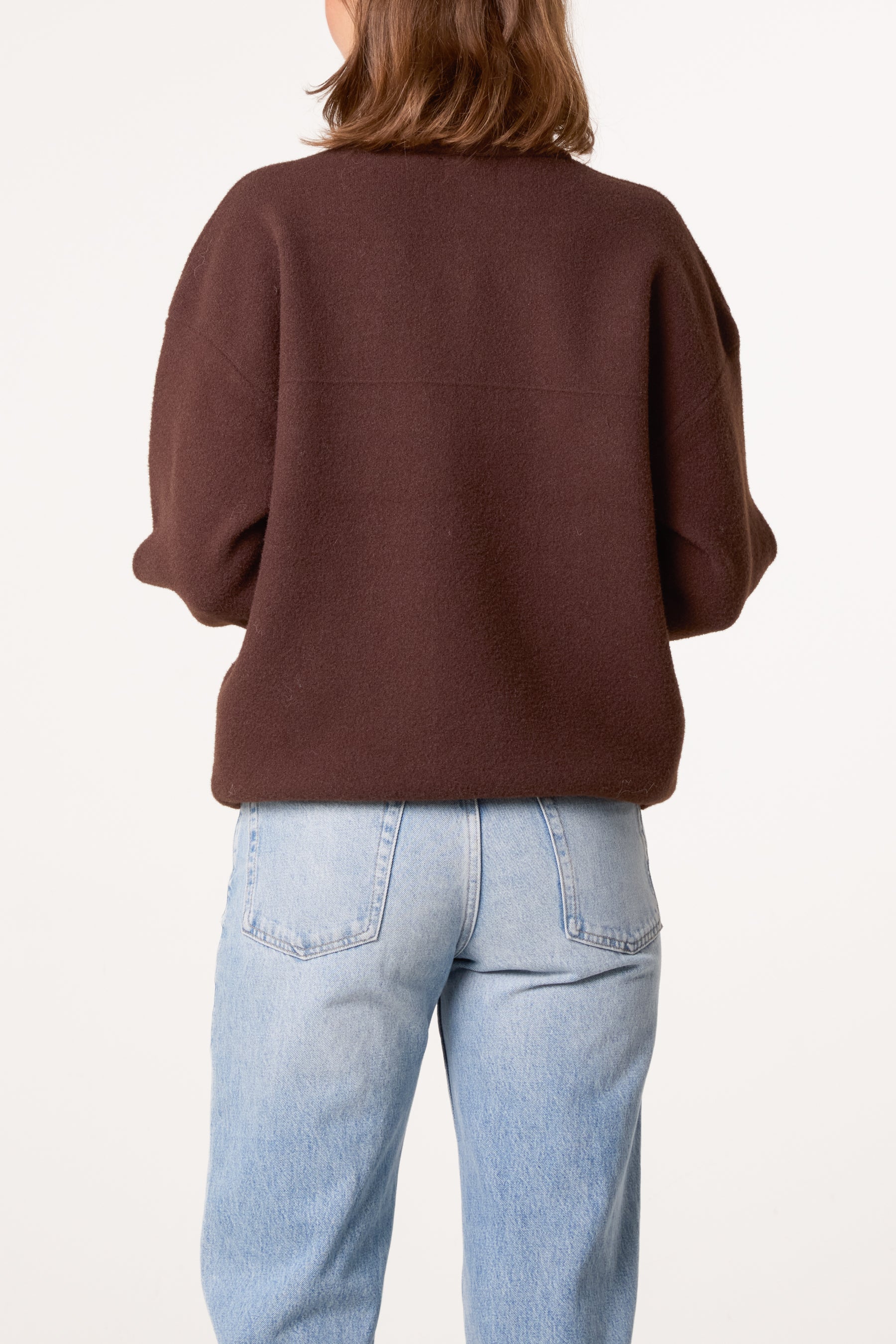 Zip-Up Knit Jacket With Utility Pockets