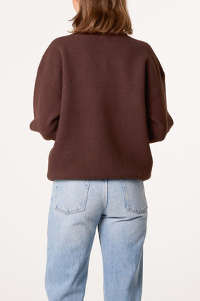Zip-Up Knit Jacket With Utility Pockets
