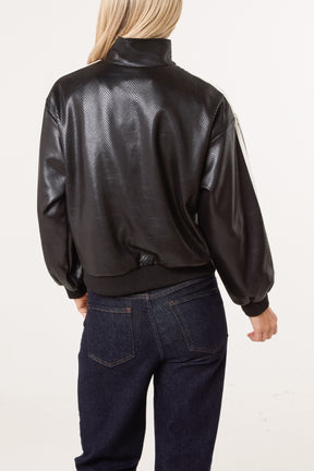 Textured Soft Touch Track Jacket