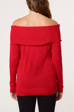 Cowl Neck Cut Out Sleeve Top