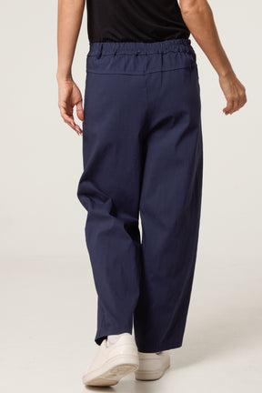 Barrel Leg Button Up Trousers