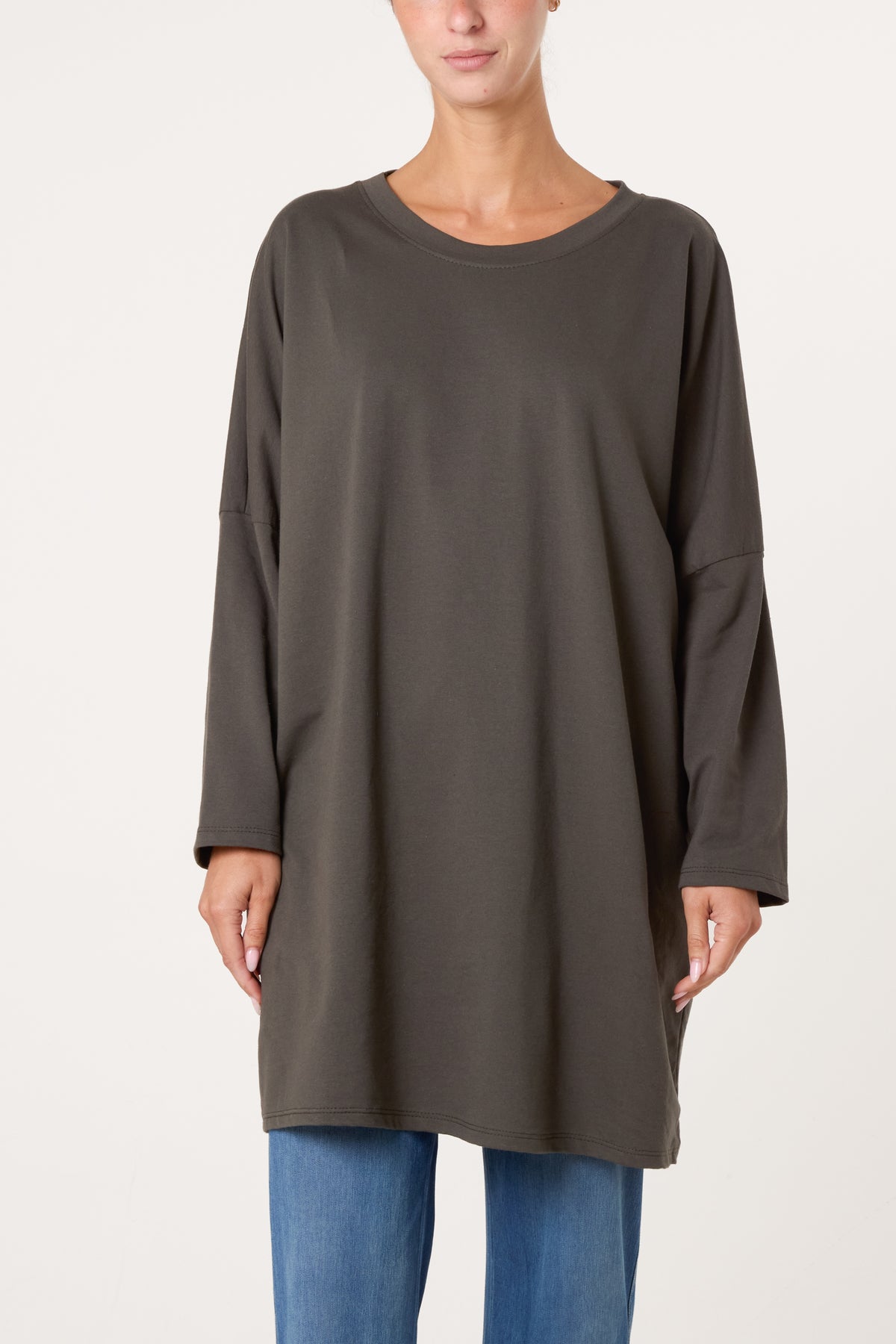 Oversized Sweat Shirt Mini Dress