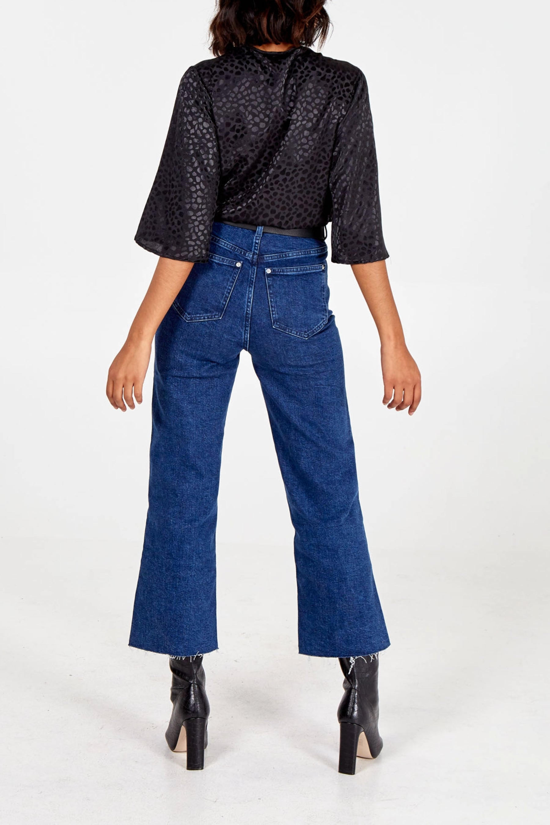 Animal Print Kimono Sleeve Bodysuit