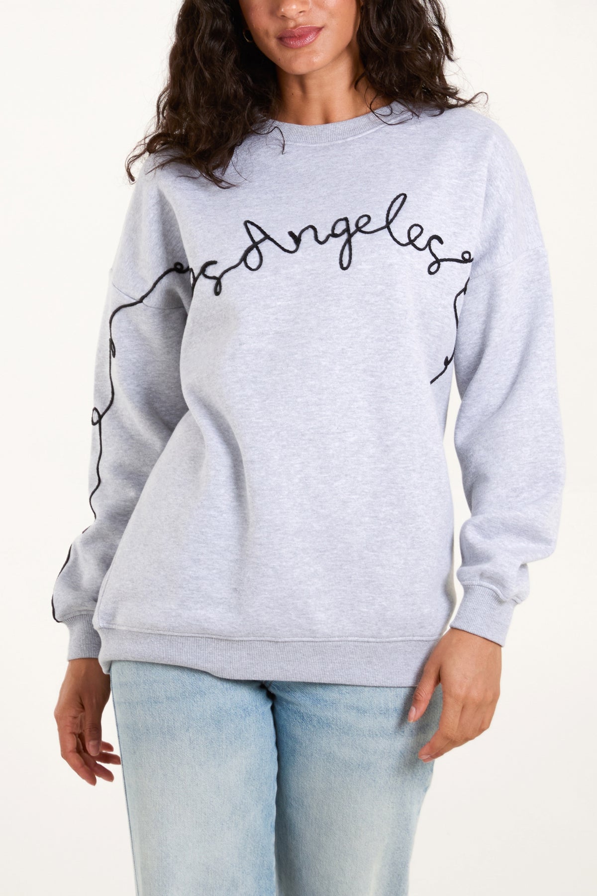 'Los Angeles' Swirl Sweatshirt Jumper