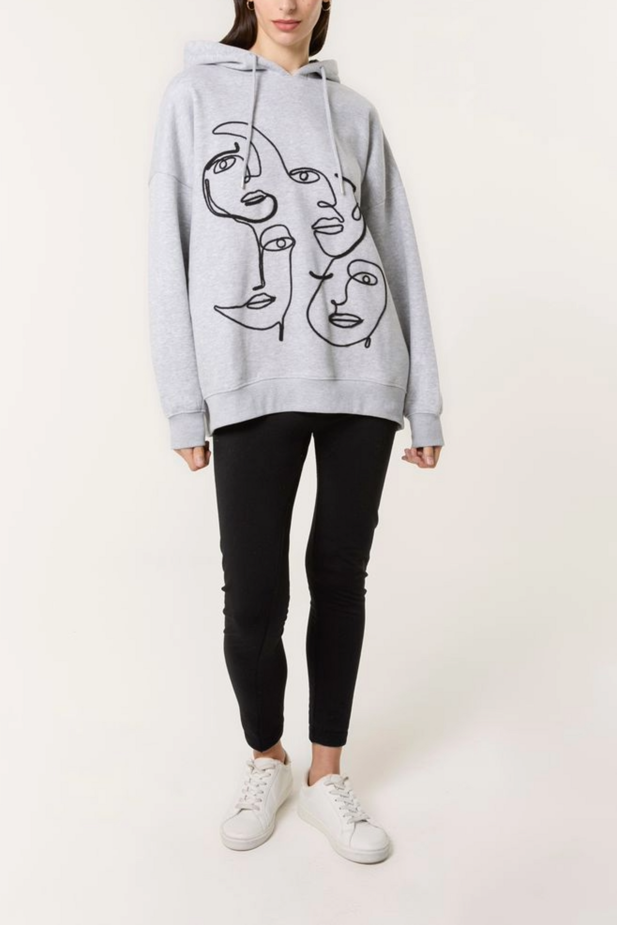 Abstract Face Hoodie