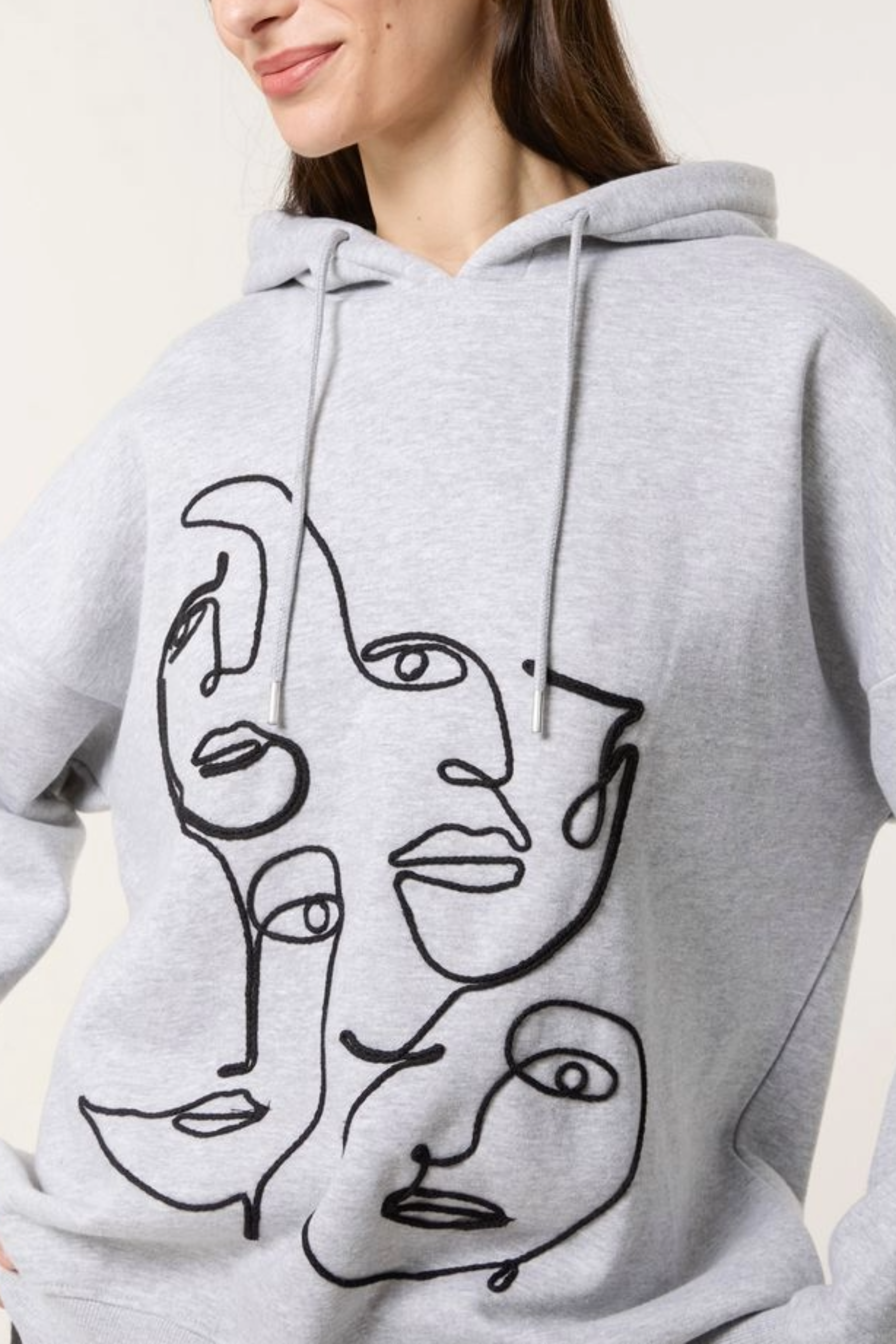 Abstract Face Hoodie