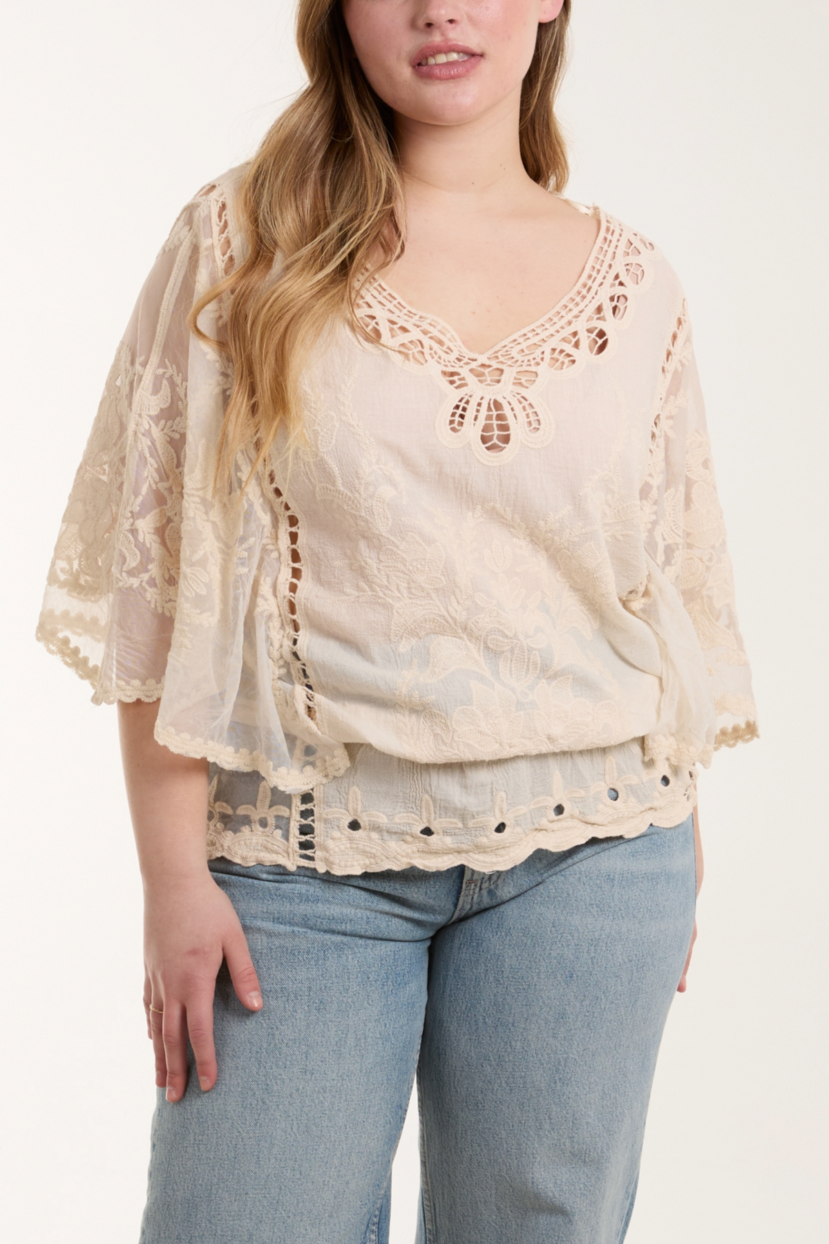 Floral Lace & Crochet Top